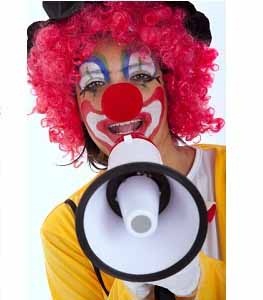 online booking software services for booking a clown for childrens entertainment
