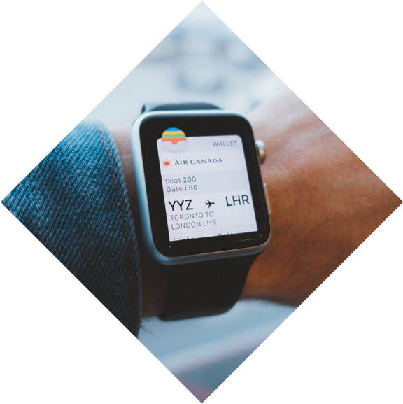 Checking online booking system dashboard from a iWatch